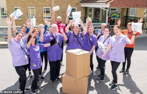Since its launch three weeks ago, the charity, Mail Force, has raised more than £10million to support NHS and care workers.
